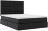 vidaXL Aufbewahrungsbett mit Matratze Schwarz 140 x 190 cm Kunstleder 3371665 Bild 5