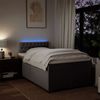 vidaXL Boxspringbett mit Matratze Taupe 120x200 cm Stoff 3288166 Bild 5