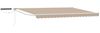 vidaXL Elektrische ausziehbare Markise Beige und Weiß 4,5 × 3 m 3420000 Bild 2