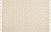 Teppich Baumwolle hellbeige 140 x 200 cm geometrisches Muster Kurzflor ITANAGAR Bild 4