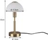 Tischlampe DON II Messing mit Glasschirm Weiß & Touchfunktion, Höhe 33cm Bild 3