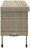 vidaXL Gartentruhe mit Rollen Hellgrau 160x55x75 cm Poly Rattan 4103835 Bild 5