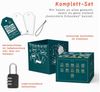 SURPRISA Geschenkbox Rätsel-Geschenkbox Happy Birthday mit Glitzer, originelle Geburtstagsbox mit Zahlenschloss zum Geburtstag Bild 2