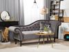Chaiselongue Samtstoff grau rechtsseitig LATTES Bild 3