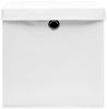 vidaXL Aufbewahrungsboxen mit Deckeln 10 Stk. Weiß 32x32x32 cm Stoff 288352 Bild 4