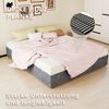 Bett 160x200 cm Grau – Polsterbett mit stabilem Metallrahmen, Matratze und Kopfteil nicht enthalten Bild 5
