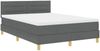 vidaXL Boxspringbett mit Kissen Dunkelgrau 140 x 200 cm Stoff 3338847 Bild 4