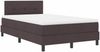 vidaXL Boxspringbett mit Kopfteil Dunkelbraun 120 x 190 cm Stoff 3338674 Bild 4