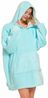 Deckenpullover Pullover Decke Kuscheldecke Oversize Unisex Hellblau Bild 3