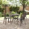 vidaXL 5-tlg. Garten-Essgruppe Bronzen Aluminiumguss 3216334 Bild 2