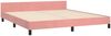 Bettgestell mit Kopfteil Samt Rosa 160x200 cm Bild 5