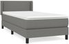 vidaXL Boxspringbett mit Matratze Dunkelgrau 90x190 cm Stoff 3129594 Bild 2