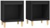 vidaXL Nachttische 2 Stk. Schwarz 40 x 35 x 50 cm [821861] Bild 2