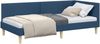 vidaXL Eckbettgestell Blau 80 cm x 200 cm Stoff und Sperrholz 42016180 Bild 2