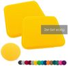 heimtexland Â® Sitzkissen Set Filz Stuhlkissen Stuhlauflage Filzkissen Stuhl Polster Kissen Typ631 2er Set 35 cm Rund Senfgelb Bild 5