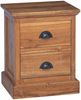 vidaXL Nachttisch mit Schubladen Natur 40 x 30 x 50 cm Massivholz Teak 42017950 Bild 2