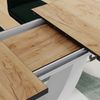 Esstisch Fenaro Goldkraft Eiche/Weiß 120 x 80 cm ausziehbar Vicco Bild 4