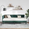 vidaXL Eckbettgestell mit Matratze mit Kopfteil 2 pcs Grün Samt 3393910 Bild 3