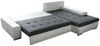Ecksofa mit Schlaffunktion Faris - Couch mit Bettkasten, Big Sofa, Sofagarnitur, Couchgarniitur, Polsterecke (Weiß + Dunkelgrau (Madryt 120 + Inari 94), Ecksofa Links) Bild 2