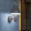 2er Set LED Down Wandleuchte, ALU, grau, H 29 cm Bild 2