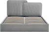 Vente-unique - NAYOLA Bett Stoff Grau - B 221 cm x H 102 cm x L 189 cm Bild 3