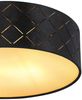 LED Deckenleuchte, schwarz, Samt, Dekorstanzungen, 26 cm Bild 5