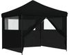vidaXL Party-Zelt Schwarz 292 x 292 x 315 cm Oxford-Stoff 42023572 Bild 2