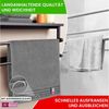 4er Set Duschtücher Plain grau 70x140 - Farbe: Grau, Größe: 70x140 Bild 4