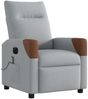 vidaXL Massagesessel Elektrisch Hellgrau Stoff 3323998 Bild 4