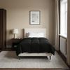 vidaXL Winterbettdecke Gepolstert Schwarz 140 x 220 cm Mikrofaser 42026098 Bild 4