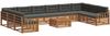 vidaXL Sofagarnituren 11 pcs Natur und Anthrazit Massivholz Akazie 3374242 Bild 2