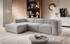 Ecksofa Fuego, L-Sofa, Eckcouch L-Form, Sofa Links, Sofa Cord-Stoff, 285 x 72 x 165 cm, Hellgrau Bild 4