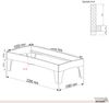 Zirbenbett Massivholzbett "Rosi" metallfrei 100 x 220 cm 58 cm ohne Kopfteil Bild 5