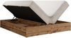 Polsterbett mit Bettkasten, Boxspringbett ohne Kopfteil WOOD ZERO, 7-Zonen Multipocket-Matratze und Topper, modernes Bett für Schlafzimmer - Beige Cordstoff - 140 x 200 cm - H4 Bild 5