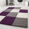Hochflor Teppich Lux Läufer - 80x150 cm - Violett Bild 3
