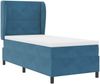 vidaXL Boxspringbett mit Matratze Dunkelblau 200 x 90 cm Samt 3340914 Bild 5