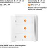 Trendteam 'Amanda' Spiegelschrank, Holz, 77 x 17 x 60 cm, Weiß Hochglanz Bild 3