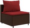 vidaXL 7-tlg. Garten-Lounge-Set mit Kissen Braun Poly Rattan 3308149 Bild 4