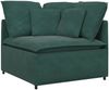 vidaXL Modulares Sofa mit Kissen Samt Dunkelgrün 3321281 Bild 3