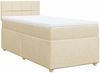 vidaXL Boxspringbett mit Matratze Creme 90x190 cm Stoff 3288840 Bild 3