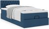 vidaXL Ottoman-Bett mit Matratze Blau 90x190 cm Stoff 3311510 Bild 4