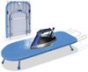 XERSEK Tischbügelbrett Stahl Klappbares Bügelbrett mit Eisenständer 83x31cm Bügeltisch Blau, Bügelbezug aus Edelstahlhalter Feuerfester Stoff Für Zuhause & Reisen Bild 4