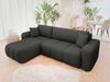Mirjan24 'Furyn' Ecksofa mit Bettkasten und Schlaffunktion, L-Form, schwarz, 244 x 145 x 82 cm Bild 3
