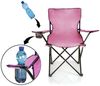 BigDean Campingstuhl Faltstuhl Campingstuhl Anglerstuhl Getränkehalter Klappstuhl (Packung, 1 St), Pink, Klappbar, Getränkehalter, Tragetasche Bild 4
