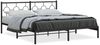 vidaXL Bettgestell mit Kopfteil Metall Schwarz 180x200 cm 376230 Bild 2