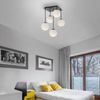 OTTO home Deckenleuchte Nellin, ohne Leuchtmittel, Deckenlampe mit großen Glaskugeln, amberfarben oder opal matt weiß Bild 3