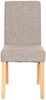 6er-Set Esszimmerstuhl 'Littau' Textil, grau, helle Beine Bild 5