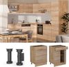 Küchenunterschrank R-Line Sonoma 60 cm mit Schublade, ohne Arbeitsplatte Vicco Bild 2