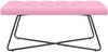vidaXL Bank mit Knopfheftung Rosa 110 x 40 x 46 cm Stoff 42038383 Bild 2
