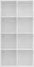vidaXL Bücherregal/Sideboard Weiß 66×30×130 cm Holzwerkstoff 800153 Bild 4